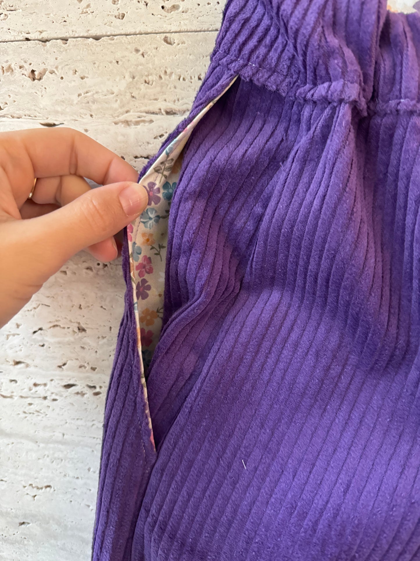 Pantalone Zaffiro in velluto